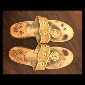 Gold Sparkle Jack Rogers